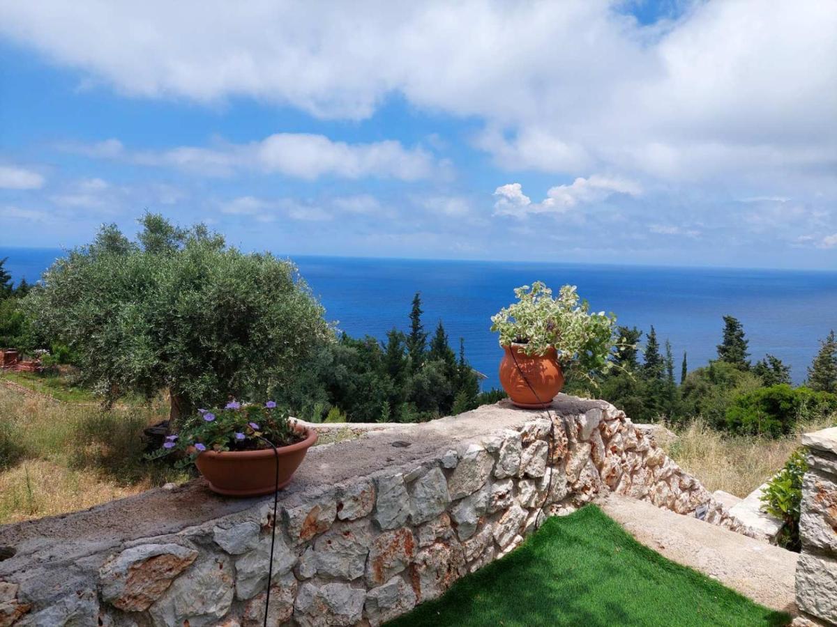 Villa Nereid Glafki - Enjoy Summer Sunsets Áyios Nikítas Exterior foto